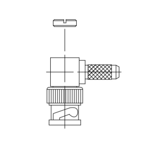 BNC R/A Male for RG58, LMR195