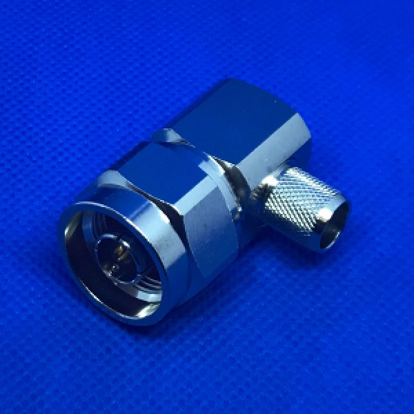 N Male Right Angle Crimp Cable End for LMR400