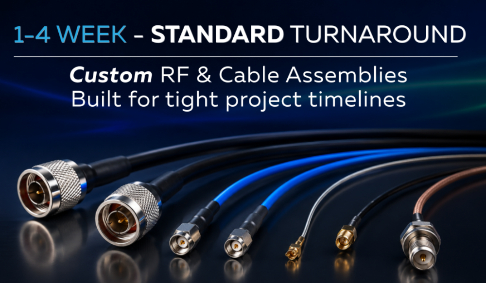 Faster RF & Cable Assembly When Lead Times Matter
