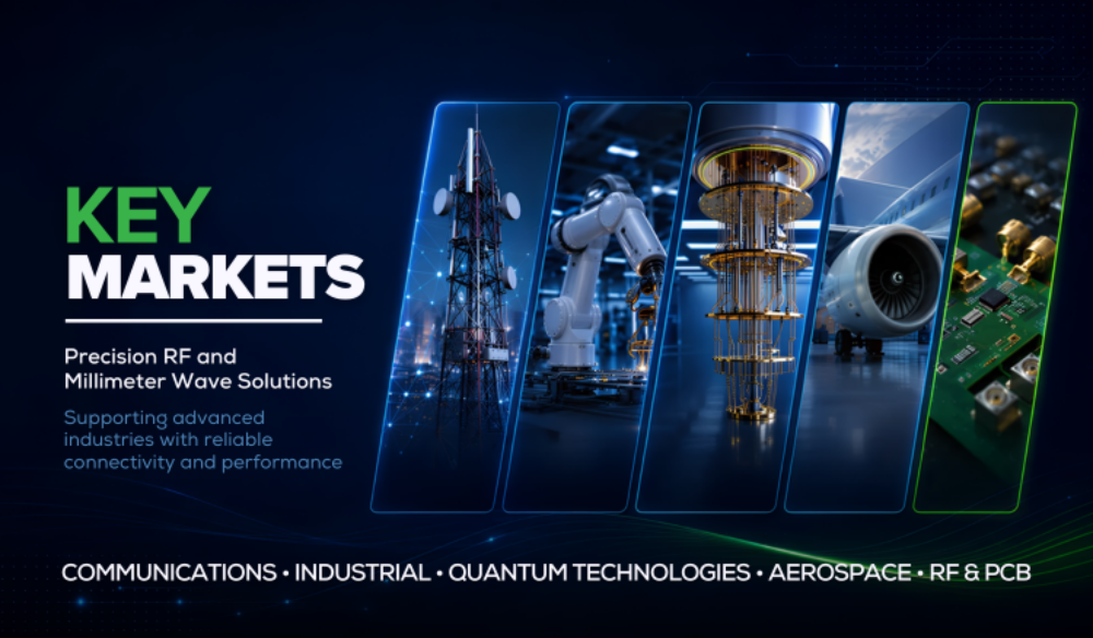 Key Markets for Precision RF & Millimeter Wave Solutions